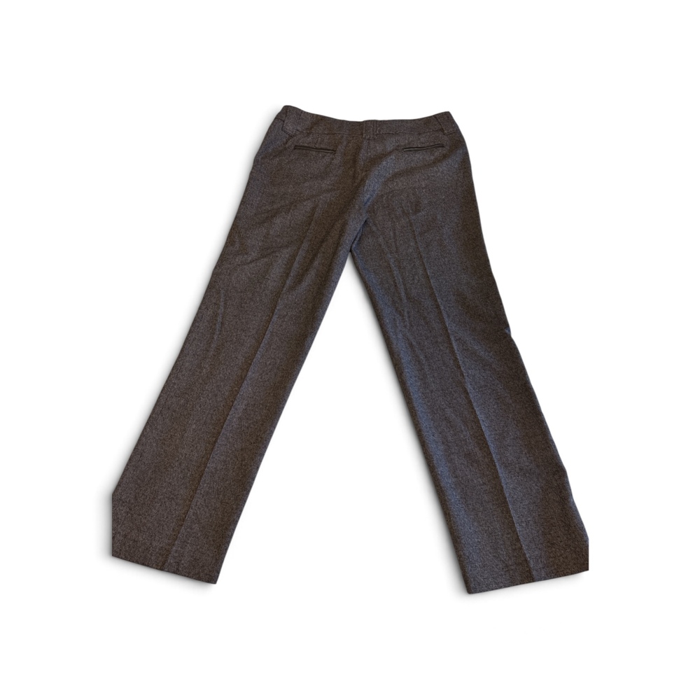 Larry Levine Size 12 Women's Brown Tweed Trousers